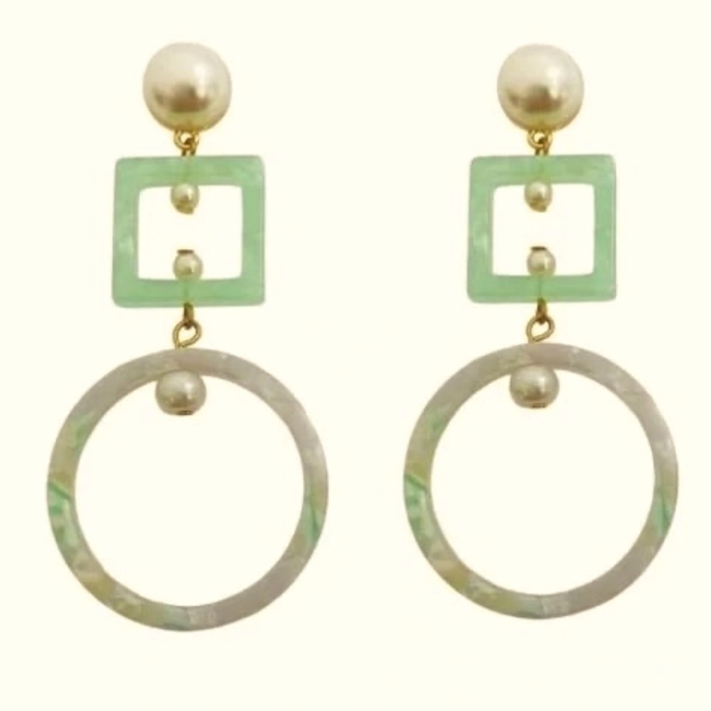LELE sadoughi long  drop earrings